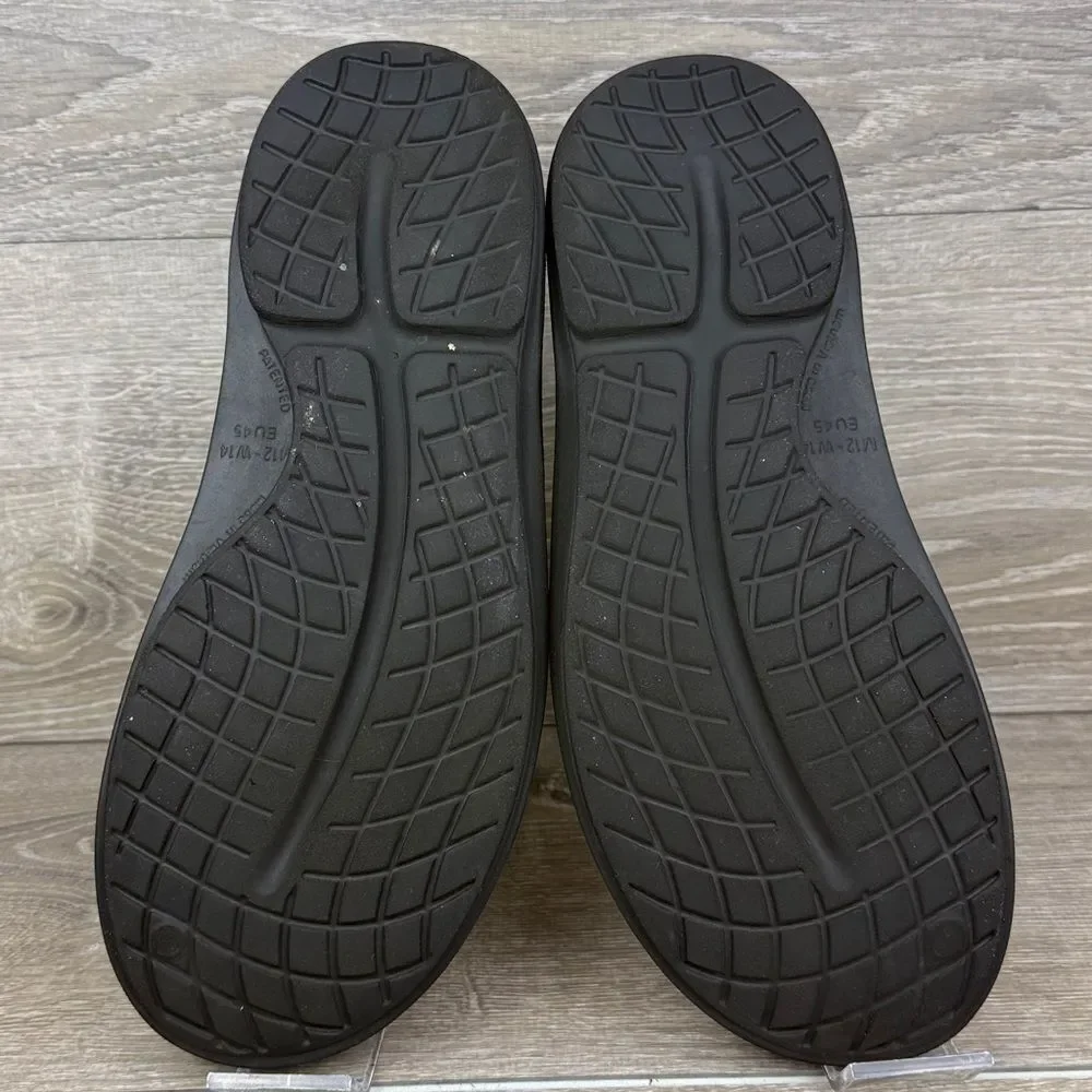 Oofos Oocloog Men's Sz 12/Women’s 14 Black Oofoam Slip-On Recovery Mules Clogs